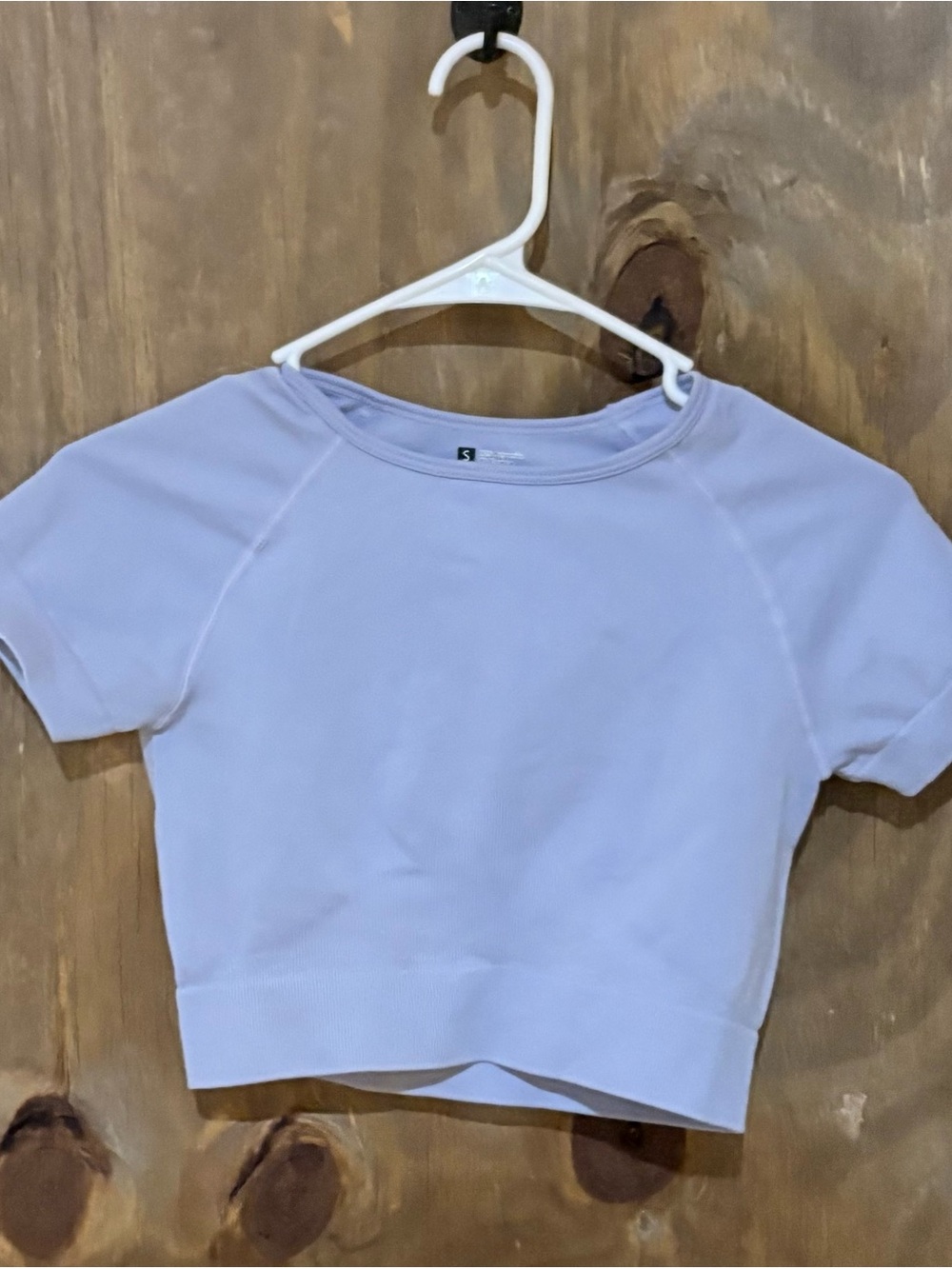 Lilac Lightweight Stretch Crop Top